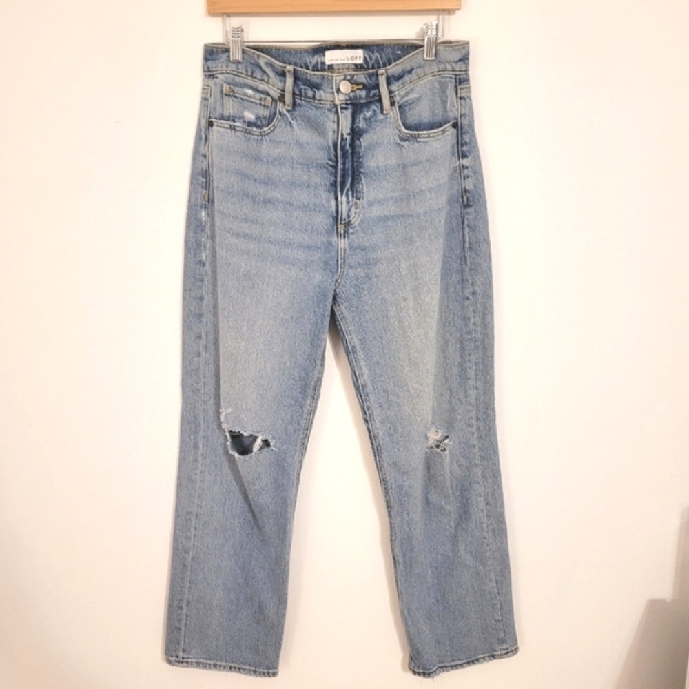 Loft the 90's high waist straight leg jeans size 27/4